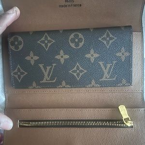 Louis Vuitton wallet with extra card/check book holder